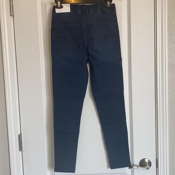 American Eagle Hi-Rise Pull-On Lace Up Jegging / Size 2 Short - Picture 7 of 13